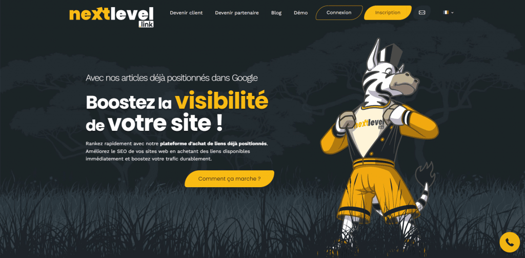 NextLevel Meilleure plateforme de netlinking pour le seo