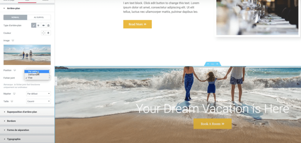 Création d'un effet parallax avec le plugin WordPress Elementor Pro
